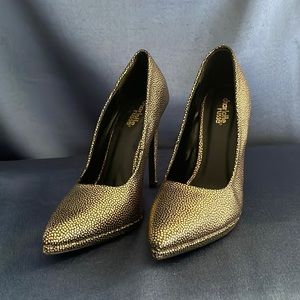 Charlotte Russe gold high heels!